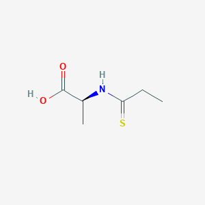 molecular formula C6H11NO2S B13154468 (2S)-2-(propanethioylamino)propanoic acid 