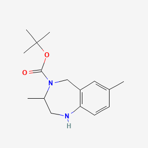 tert-butyl 3,7-dimethyl-2,3,4,5-tetrahydro-1H-1,4-benzodiazepine-4-carboxylate