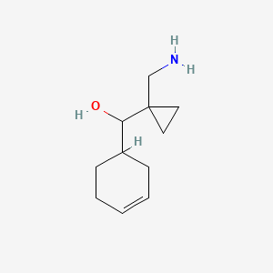 molecular formula C11H19NO B13154491 [1-(Aminomethyl)cyclopropyl](cyclohex-3-en-1-yl)methanol 