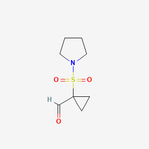 1-(Pyrrolidine-1-sulfonyl)cyclopropane-1-carbaldehyde