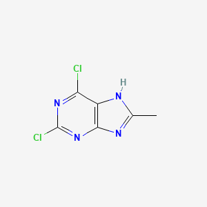 molecular formula C6H4Cl2N4 B1315450 2,6-Dichloro-8-methyl-9H-purine CAS No. 57476-37-6