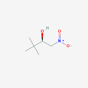 molecular formula C6H13NO3 B13154500 2-Butanol, 3,3-dimethyl-1-nitro-, (2R)- CAS No. 610758-20-8