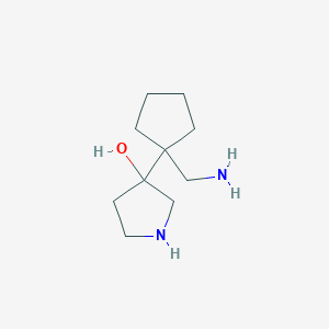 3-[1-(Aminomethyl)cyclopentyl]pyrrolidin-3-OL