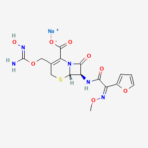 molecular formula C16H16N5NaO8S B13154568 Ceftizoximesodium 