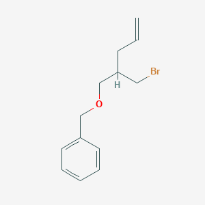 ({[2-(Bromomethyl)pent-4-en-1-yl]oxy}methyl)benzene