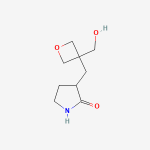 3-{[3-(Hydroxymethyl)oxetan-3-yl]methyl}pyrrolidin-2-one