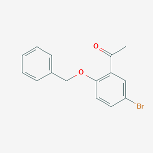 molecular formula C15H13BrO2 B1315464 1-[2-(苄氧基)-5-溴苯基]乙酮 CAS No. 69822-20-4