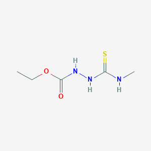 B1315468 Hydrazinecarboxylic acid, 2-[(methylamino)thioxomethyl]-, ethyl ester CAS No. 53065-50-2