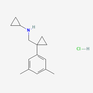 N-{[1-(3,5-dimethylphenyl)cyclopropyl]methyl}cyclopropanamine hydrochloride