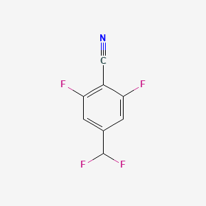 molecular formula C8H3F4N B13154721 4-(Difluoromethyl)-2,6-difluorobenzonitrile 