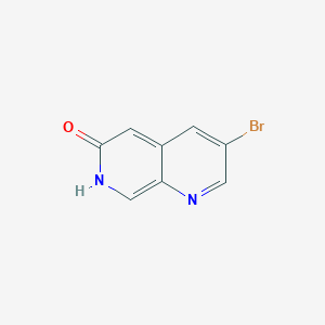 molecular formula C8H5BrN2O B13154768 3-Bromo-1,7-naphthyridin-6(7H)-one 