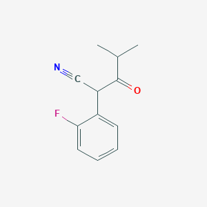 2-(2-Fluorophenyl)-4-methyl-3-oxopentanenitrile