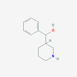 molecular formula C12H17NO B13154808 Phenyl(piperidin-3-yl)methanol 