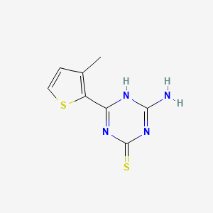 4-Amino-6-(3-methylthiophen-2-YL)-1,3,5-triazine-2-thiol