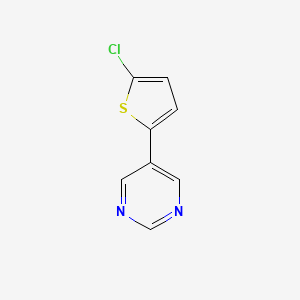 molecular formula C8H5ClN2S B1315482 5-(5-Chloro-2-thienyl)pyrimidine CAS No. 71637-31-5