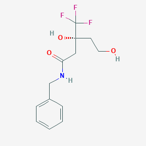 (3R)-N-benzyl-3,5-dihydroxy-3-(trifluoromethyl)pentanamide