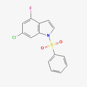 6-Chloro-4-fluoro-1-(phenylsulfonyl)-1H-indole