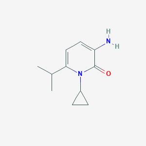 3-Amino-1-cyclopropyl-6-(propan-2-yl)-1,2-dihydropyridin-2-one