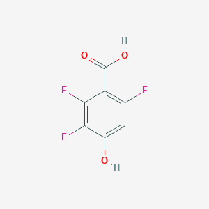 molecular formula C7H3F3O3 B13154888 4-Hydroxy-2,3,6-trifluorobenzoic acid 