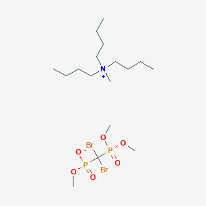 N,N-Dibutyl-N-methylbutan-1-aminiummethyl(dibromo(dimethoxyphosphoryl)methyl)phosphonate