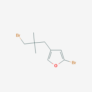 2-Bromo-4-(3-bromo-2,2-dimethylpropyl)furan