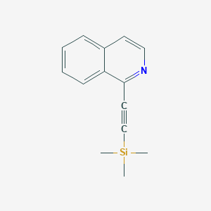 B1315497 1-((Trimethylsilyl)ethynyl)isoquinoline CAS No. 86521-10-0