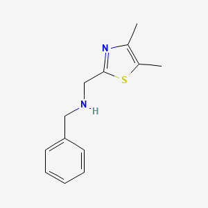 molecular formula C13H16N2S B13154977 Benzyl[(dimethyl-1,3-thiazol-2-YL)methyl]amine 