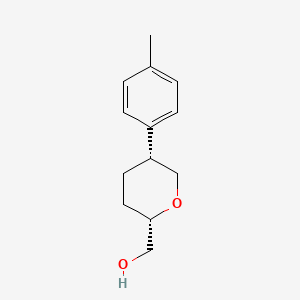 [(2S,5R)-5-(4-Methylphenyl)oxan-2-yl]methanol