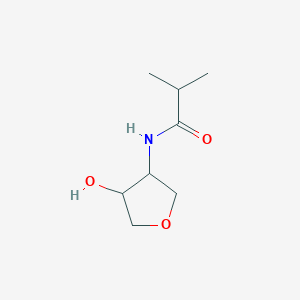 N-(4-Hydroxyoxolan-3-yl)-2-methylpropanamide