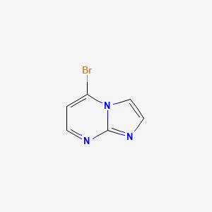 molecular formula C6H4BrN3 B13154992 5-Bromoimidazo[1,2-a]pyrimidine 