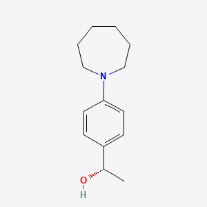 (1S)-1-(4-azepan-1-ylphenyl)ethanol