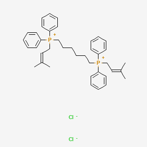 Hexane-1,6-diylbis((3-methylbut-2-en-1-yl)diphenylphosphonium) chloride