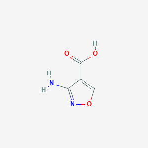 molecular formula C4H4N2O3 B13155029 3-Aminoisoxazole-4-carboxylic acid 