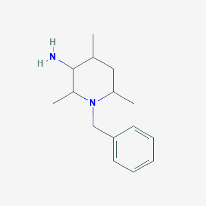 molecular formula C15H24N2 B13155057 1-Benzyl-2,4,6-trimethylpiperidin-3-amine 