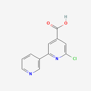 2-Chloro-6-(pyridin-3-YL)pyridine-4-carboxylic acid