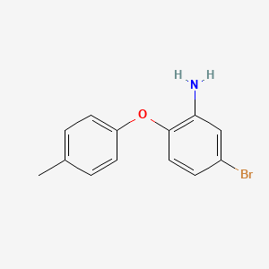molecular formula C13H12BrNO B1315510 5-Bromo-2-(4-methylphenoxy)aniline CAS No. 55321-61-4