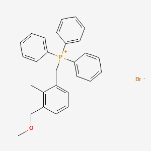 {[3-(Methoxymethyl)-2-methylphenyl]methyl}(triphenyl)phosphanium bromide