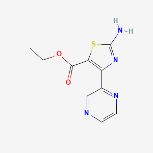 Ethyl 2-amino-4-(pyrazin-2-yl)thiazole-5-carboxylate