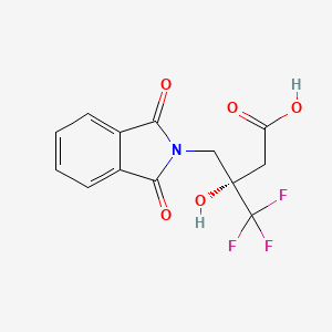 (s)-3-((1,3-Dioxoisoindolin-2-yl)methyl)-4,4,4-trifluoro-3-hydroxybutanoic acid