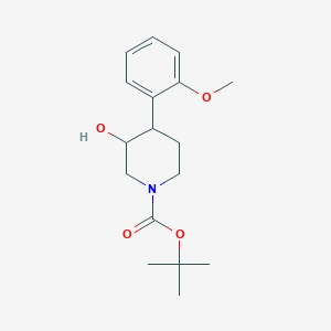 Tert-butyl 3-hydroxy-4-(2-methoxyphenyl)piperidine-1-carboxylate