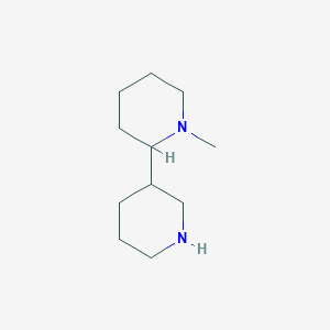 molecular formula C11H22N2 B13155163 1-Methyl-2-(piperidin-3-yl)piperidine 