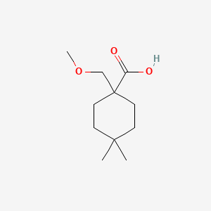 1-(Methoxymethyl)-4,4-dimethylcyclohexane-1-carboxylic acid