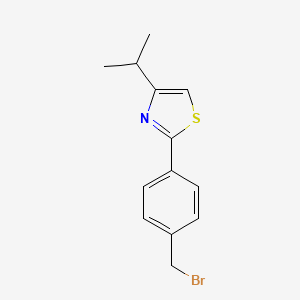 2-(4-(Bromomethyl)phenyl)-4-isopropylthiazole