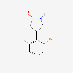 4-(2-Bromo-6-fluorophenyl)pyrrolidin-2-one