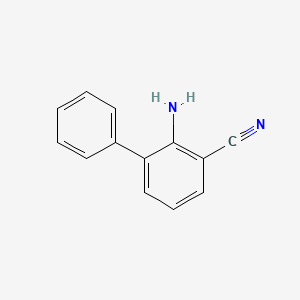 molecular formula C13H10N2 B13155236 2-Amino-[1,1'-biphenyl]-3-carbonitrile 