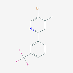 5-Bromo-4-methyl-2-[3-(trifluoromethyl)phenyl]pyridine