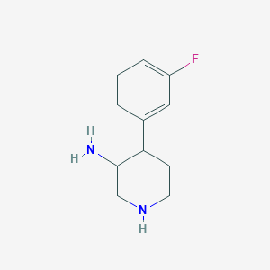 4-(3-Fluorophenyl)piperidin-3-amine