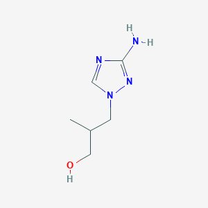 3-(3-Amino-1H-1,2,4-triazol-1-yl)-2-methylpropan-1-ol