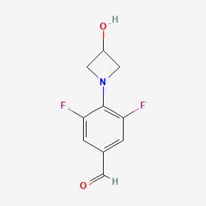 3,5-Difluoro-4-(3-hydroxyazetidin-1-yl)benzaldehyde