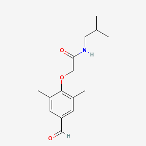 2-(4-formyl-2,6-dimethylphenoxy)-N-isobutylacetamide